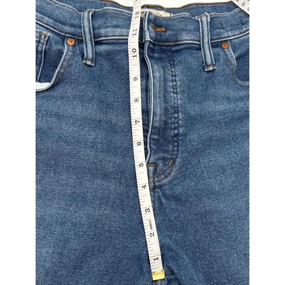 Madewell Stovepipe Jeans Women's 32 Blue High Rise Straight Crop 26" Inseam - Picture 8 of 9